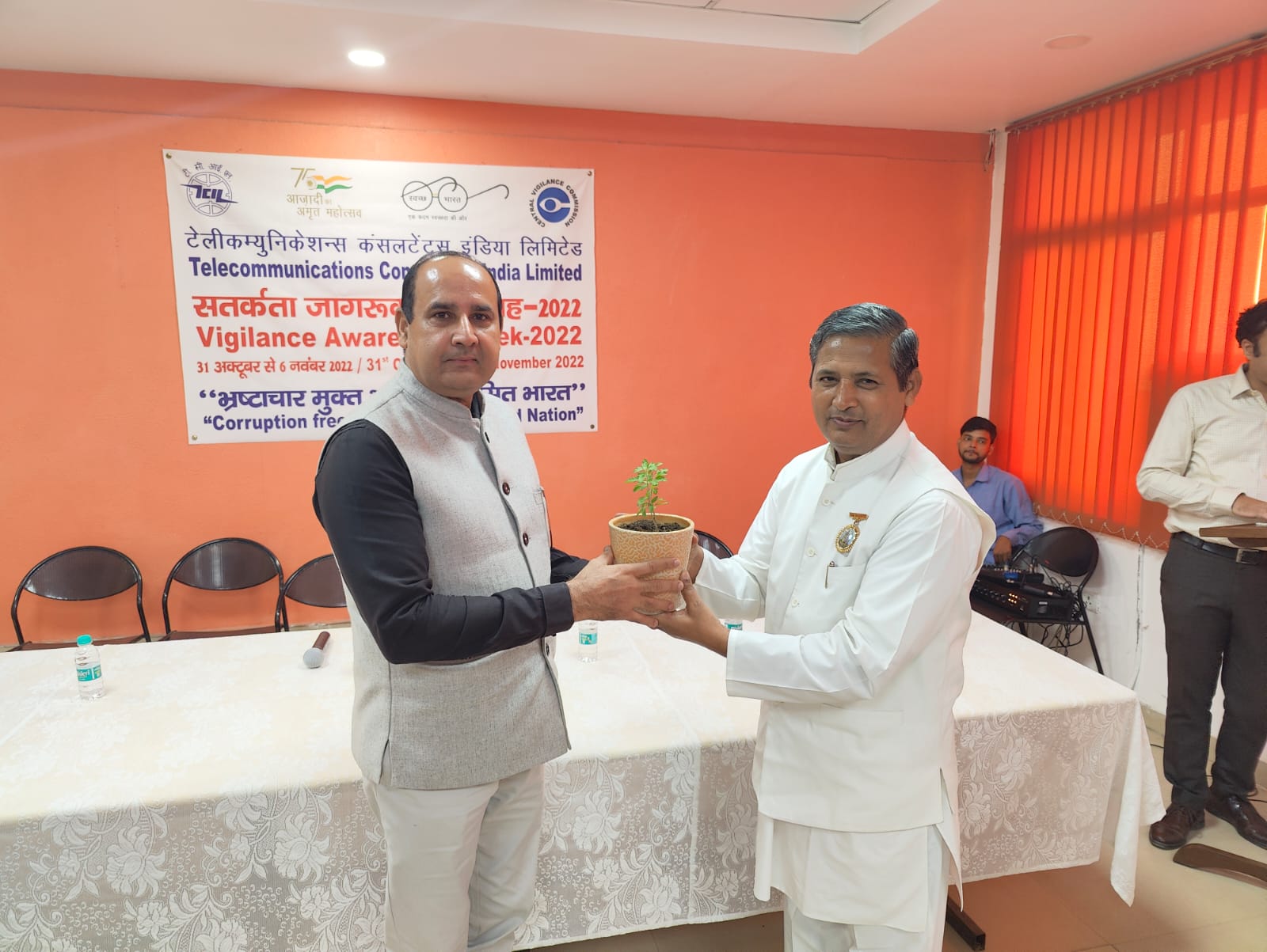 VIGILANCE AWARENESS WEEK 2022 :  DAY - 5 CMD, TCIL welcomes delegation from The Brahmakumaris